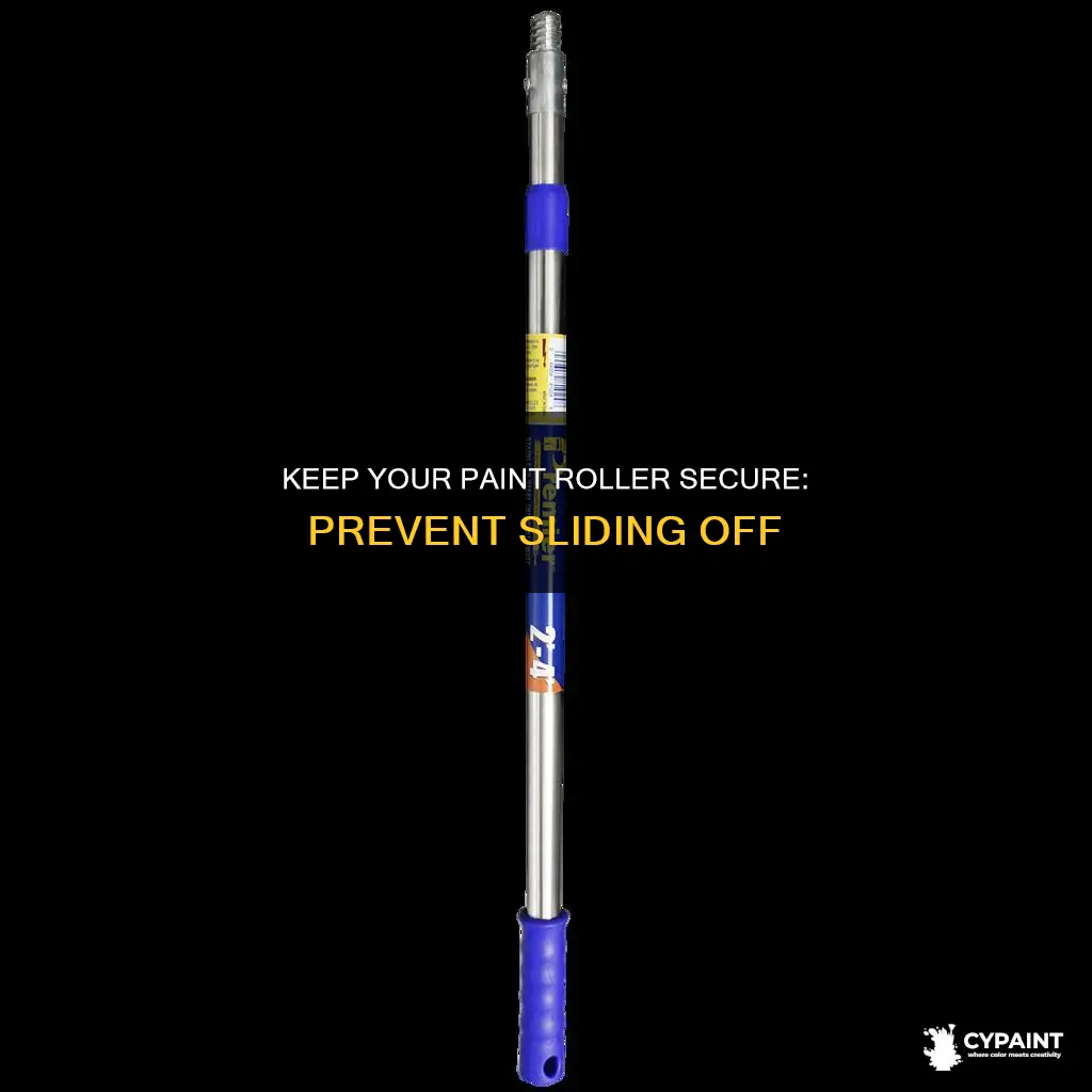 how to keep a paint roller from sliding off