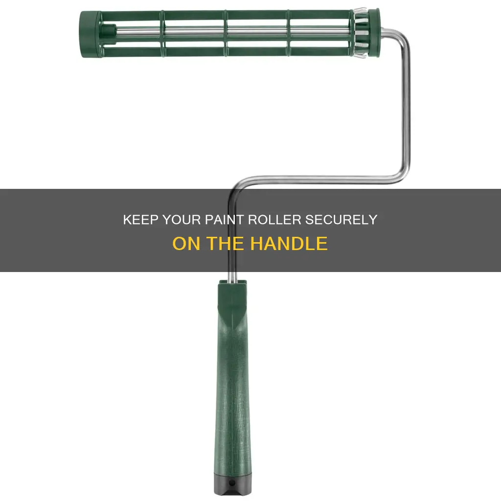 how to keep a paint roller on the handle