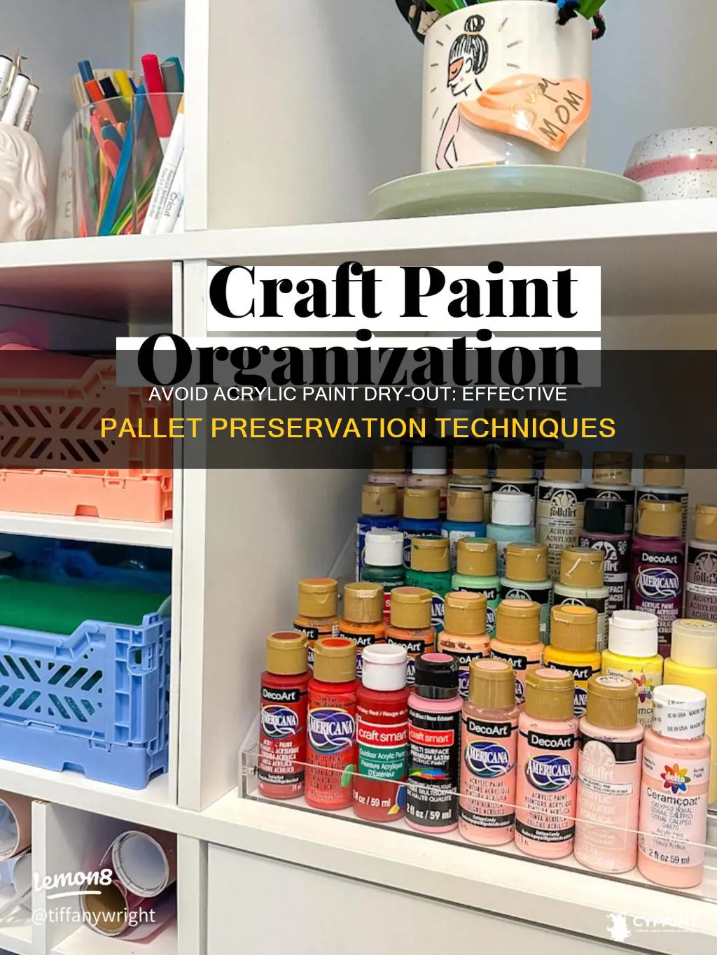 how to keep acrylis paint from drying out pallett