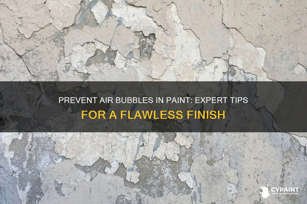 how to keep air bubbles out of paint