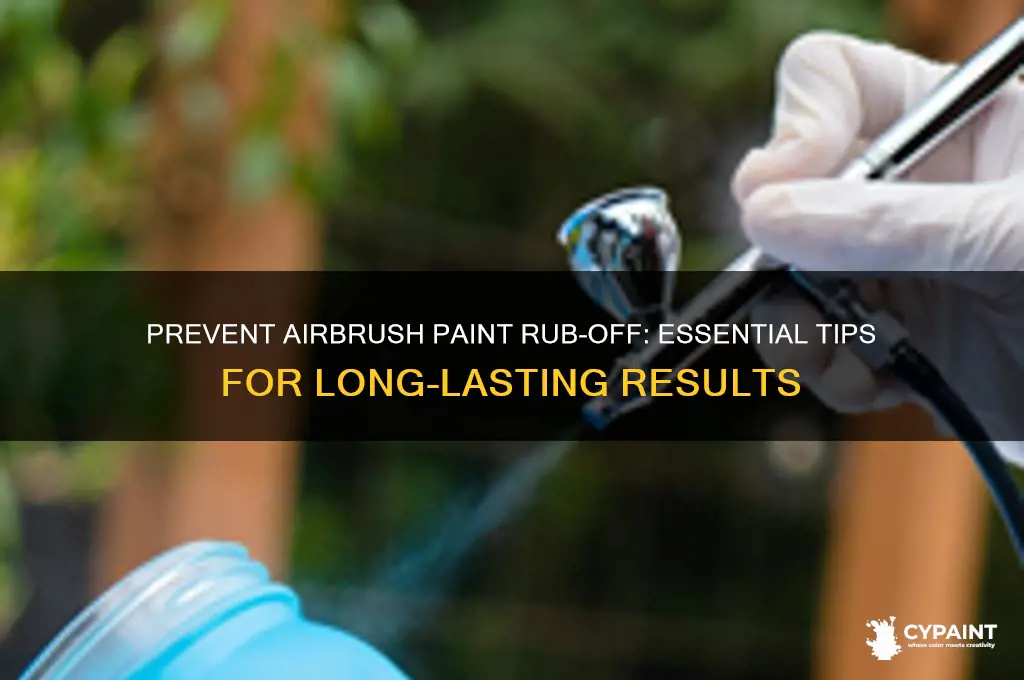 how to keep airbrush paint from rubbing off