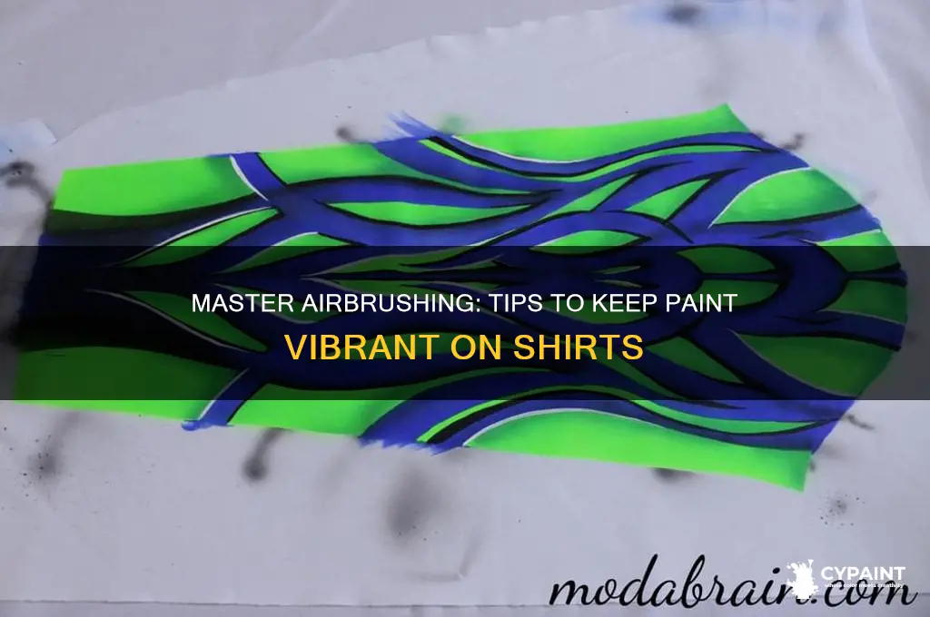 how to keep airbrush paint on a shirt