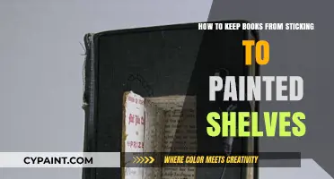 Prevent Books from Sticking to Painted Shelves