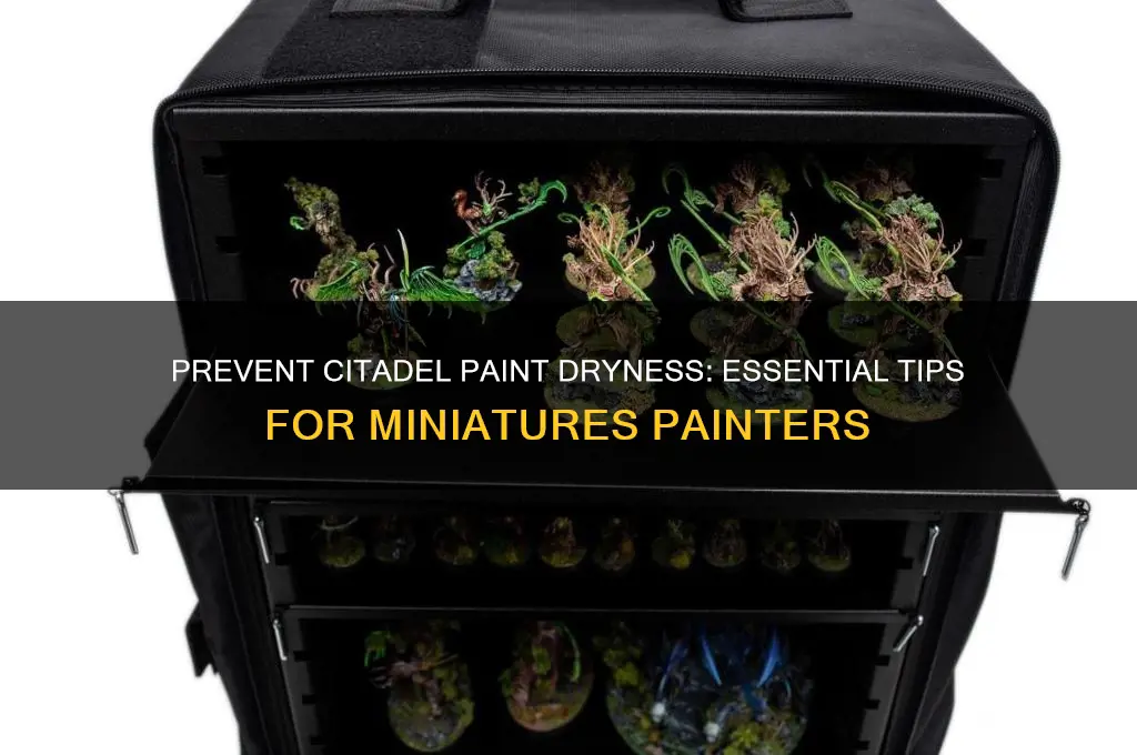how to keep citadel paints from drying