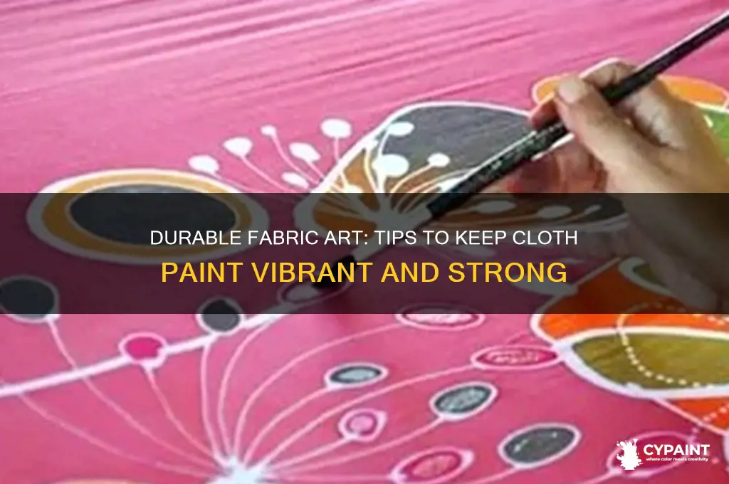 how to keep cloth paint stro ng