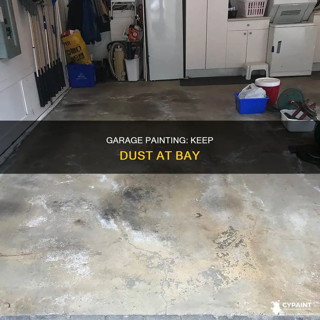 how to keep dust down in garage while painting