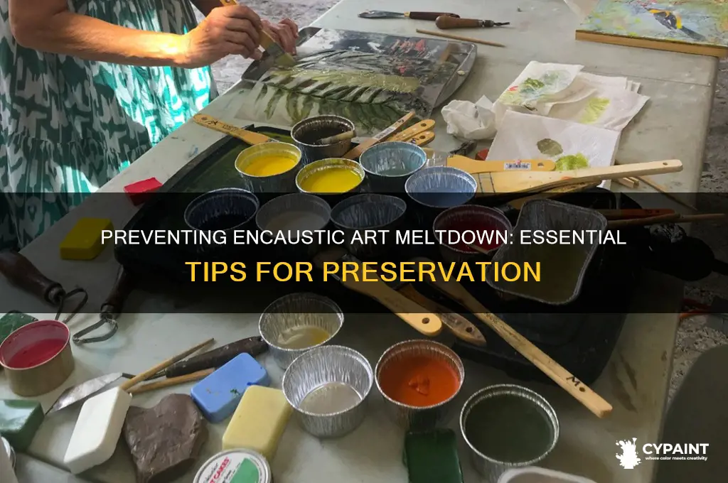 how to keep encaustic paintings from melting