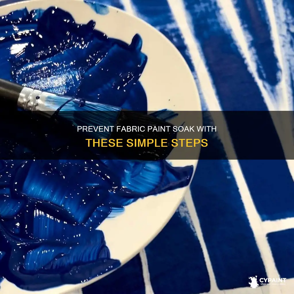 how to keep fabric paint from soaking into fabric
