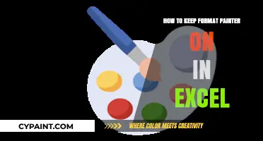 Keep Excel's Format Painter Always On: A Simple Productivity Hack