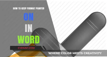 Keep Format Painter Always On in Word: A Simple Guide