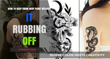 Long-Lasting Body Art: Tips to Prevent Body Paint from Rubbing Off