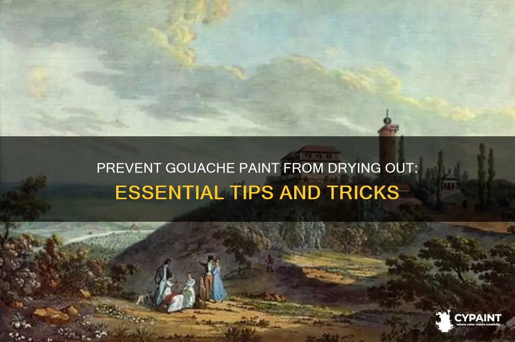 how to keep gouache paint from drying out