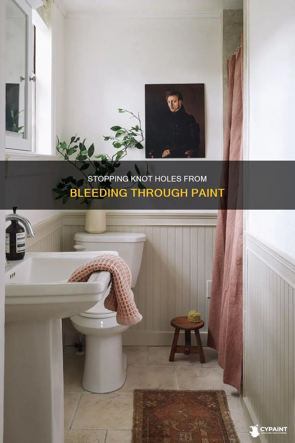 how to keep knot holes from bleeding through paint