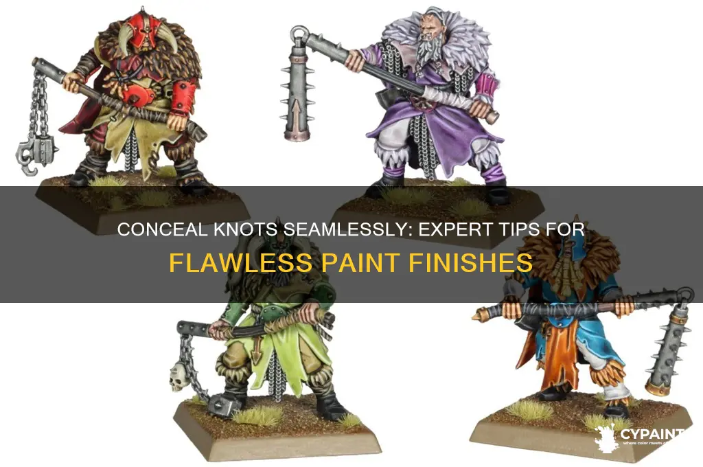 how to keep knots from showing through paint