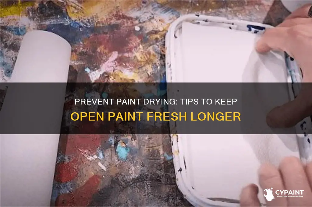 how to keep open paint from drying out