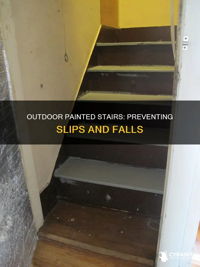 how to keep outdoor painted stairs from being slippery
