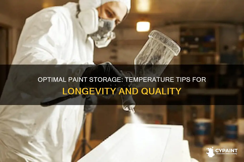 how to keep paint and what temperatuer