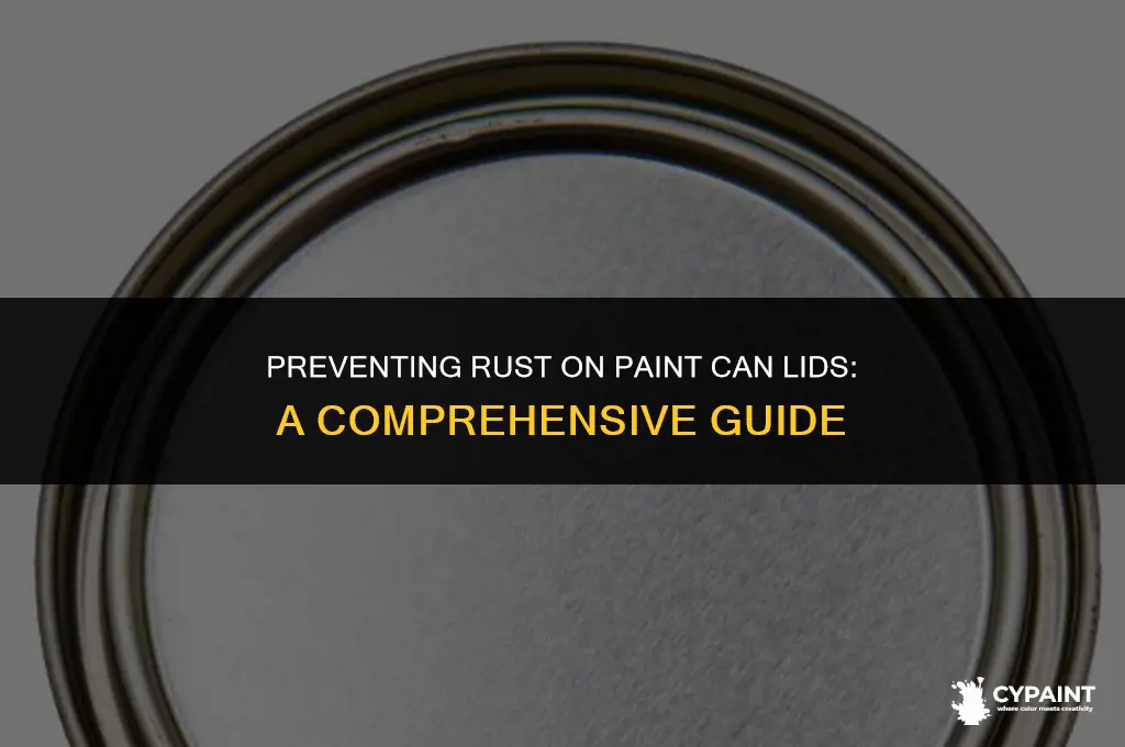 how to keep paint can lid from rusting