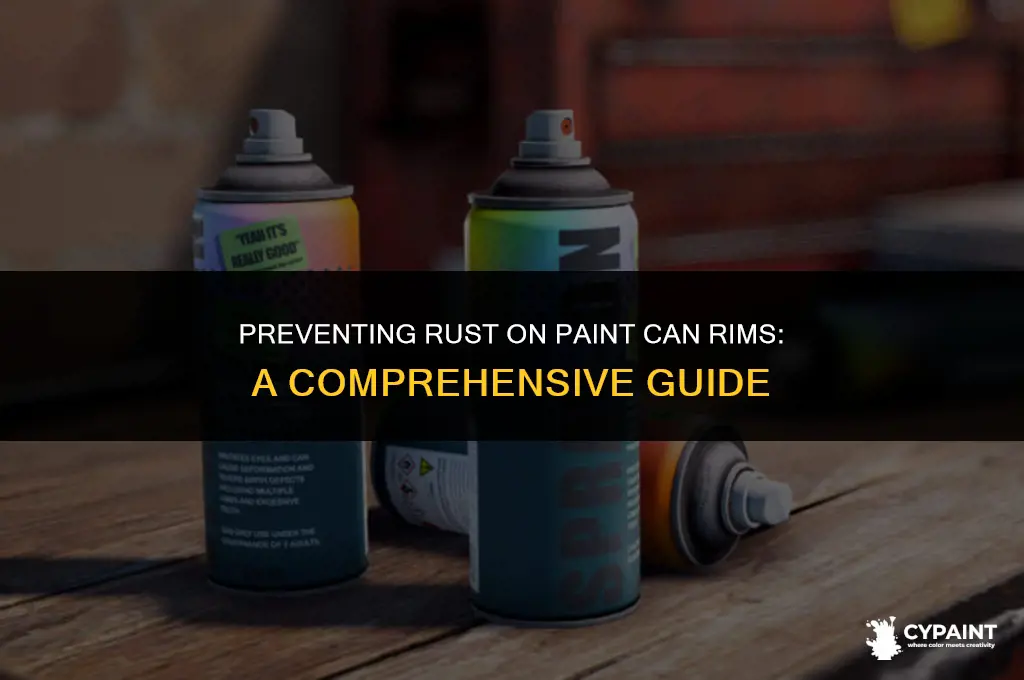 how to keep paint can rim from rusting