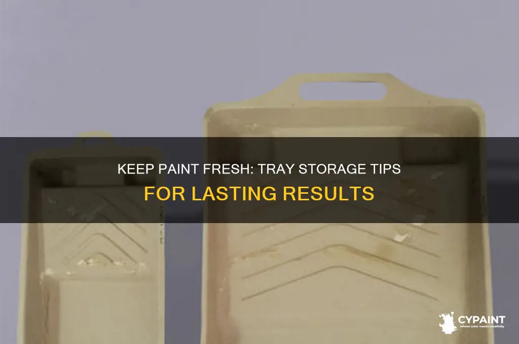 how to keep paint fresh in tray