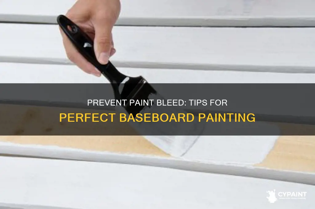 how to keep paint from bleeding baseboard