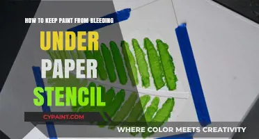 Prevent Paint Bleeding Under Paper Stencils