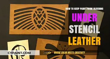Preventing Paint Bleed Under Stencils on Leather