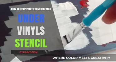 Preventing Paint Bleed Under Vinyl Stencils