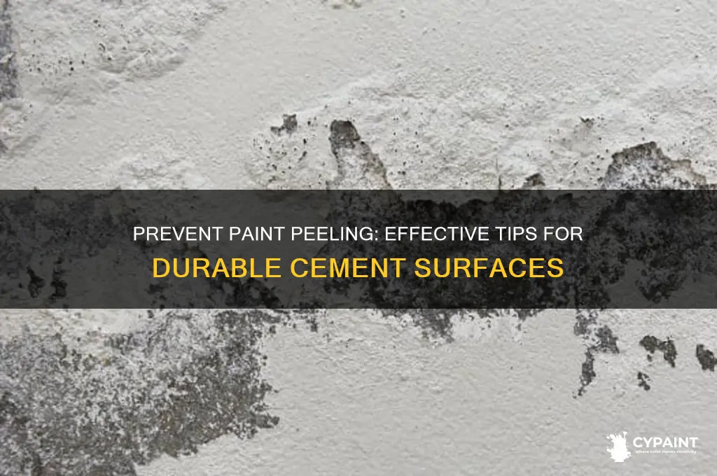 how to keep paint from coming off cement