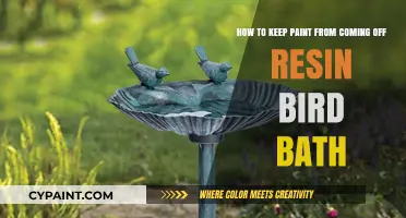 Preserving Beauty: Tips to Prevent Paint Loss on Resin Bird Baths