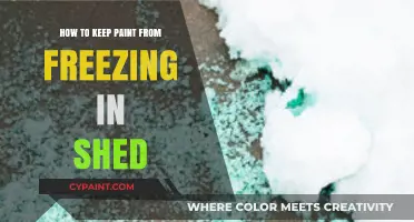 Prevent Paint Freezing: Shed Storage Tips for Cold Weather Protection