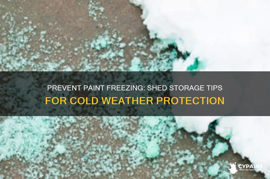 how to keep paint from freezing in shed