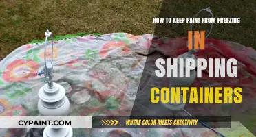 Keep Paint from Freezing: Tips for Shipping Containers