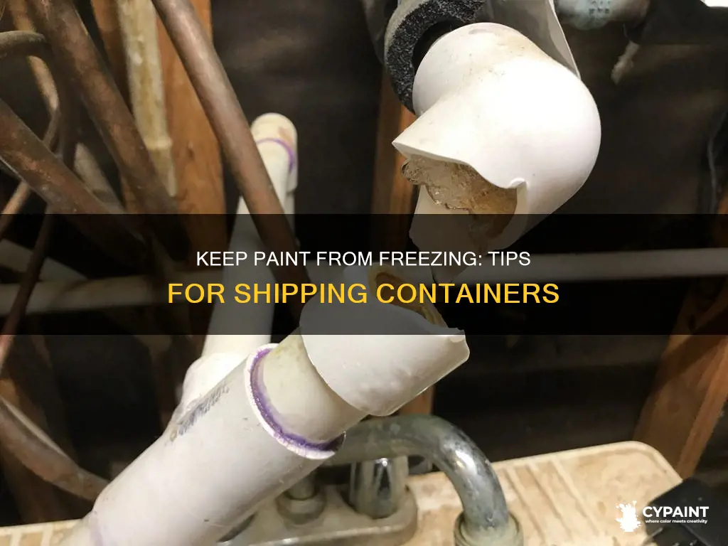how to keep paint from freezing in shipping containers