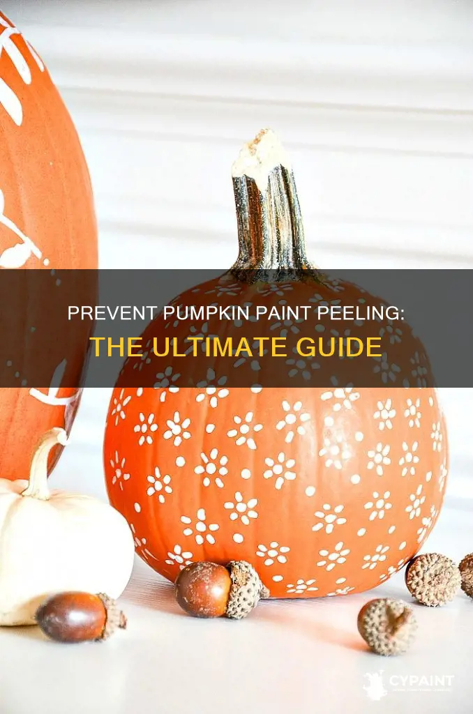 how to keep paint from peeling off a pumpkin