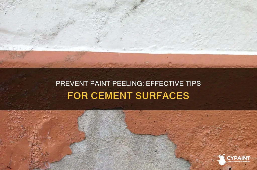 how to keep paint from peeling off cement