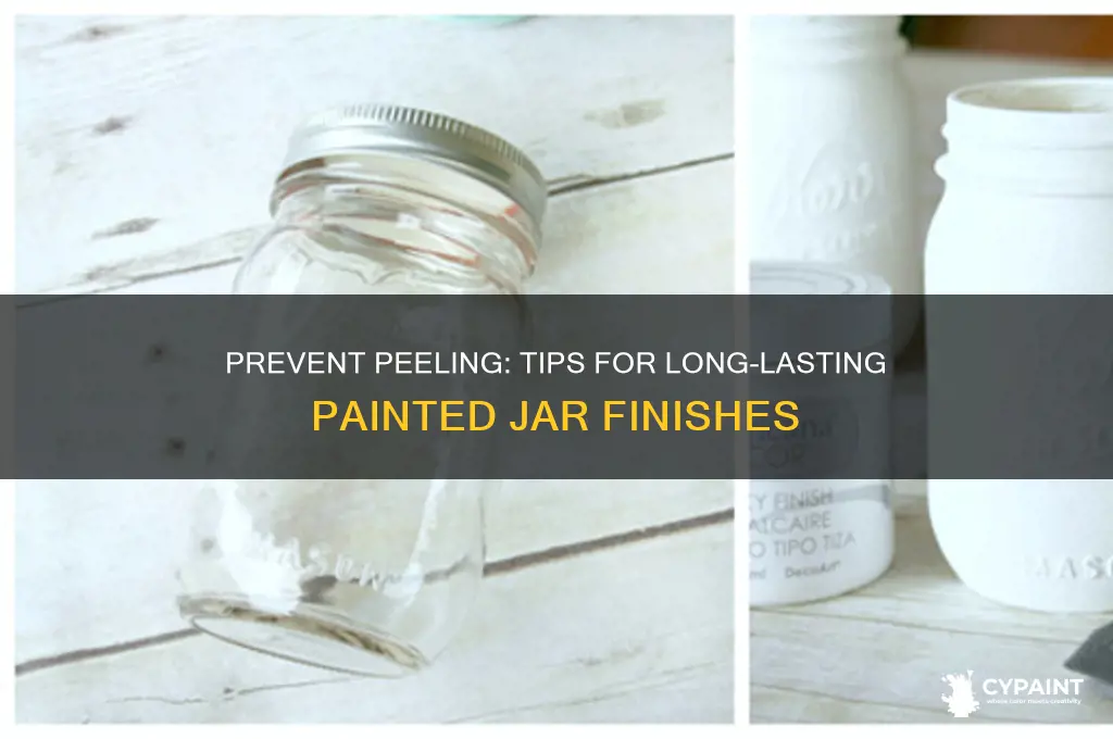 how to keep paint from peeling off jars