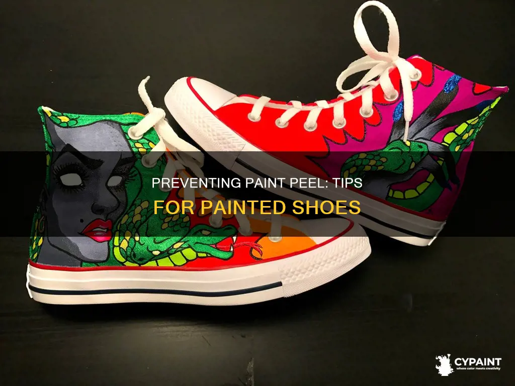 how to keep paint from peeling off painted shoes