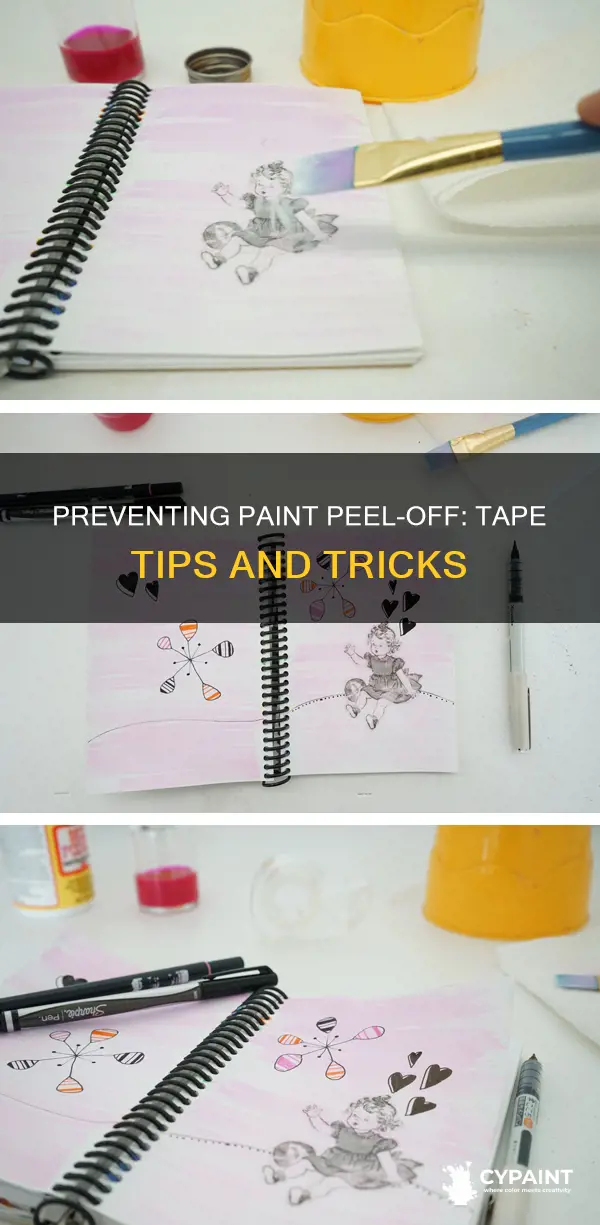 how to keep paint from peeling off with tape