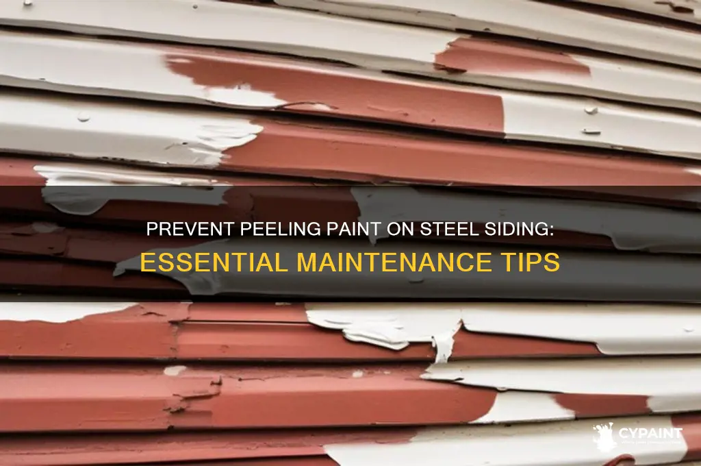 how to keep paint from peeling steel siding