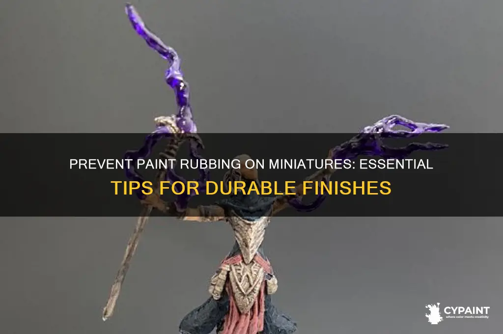 how to keep paint from rubbing off miniatures