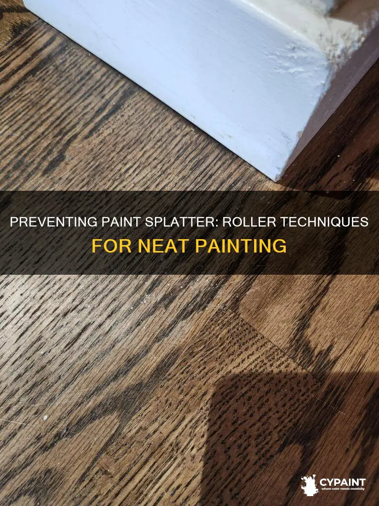 how to keep paint from splattering off of roller