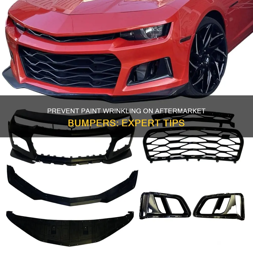 how to keep paint from wrinkling on aftermarket bumpers