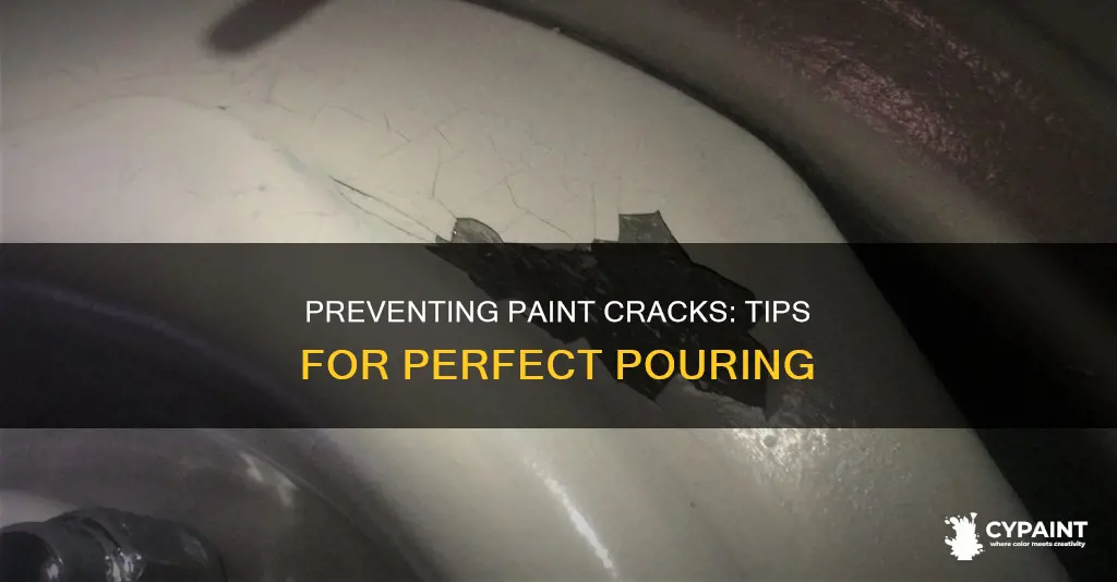 how to keep paint frpm crackong diring a pour