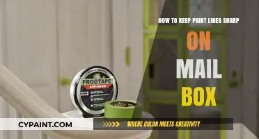 Keep Your Mailbox Paint Lines Sharp and Crisp