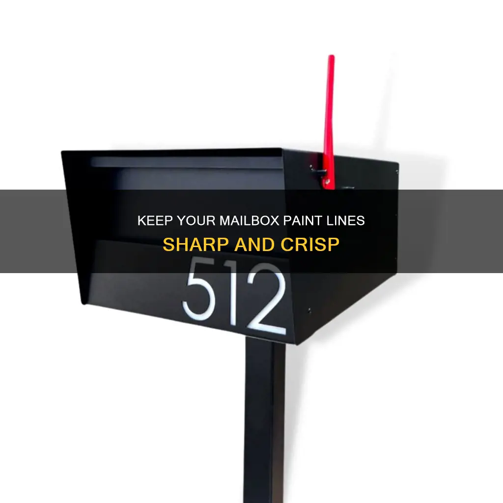how to keep paint lines sharp on mail box
