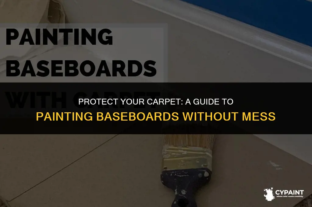 how to keep paint off carpet when painting baseboard trim