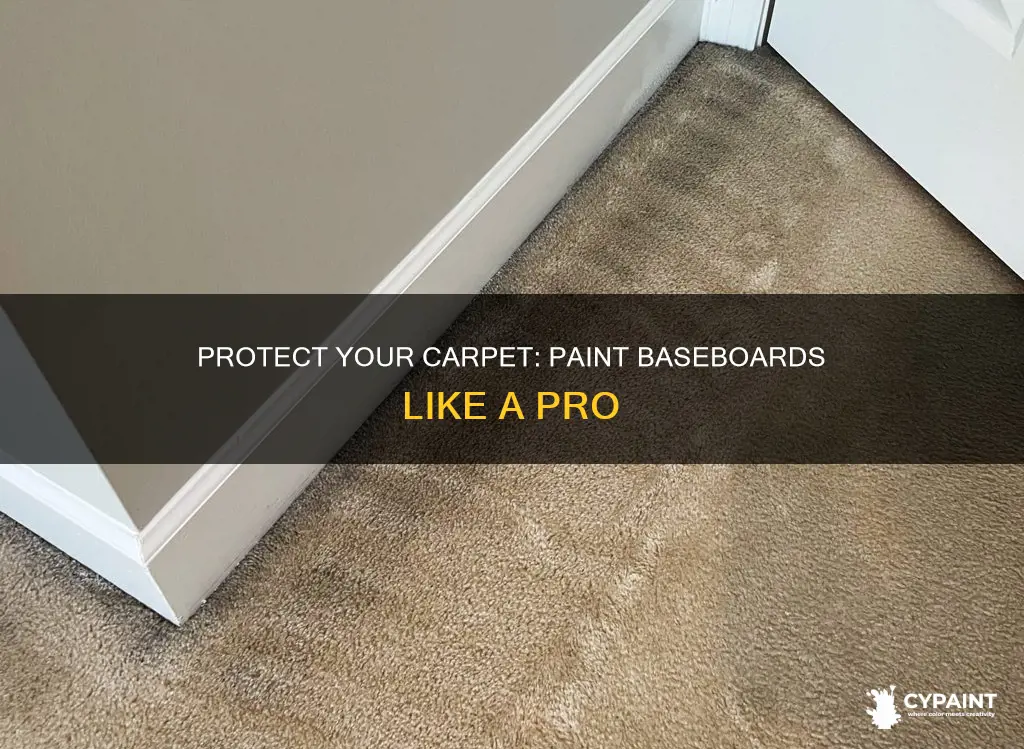 how to keep paint off carpet when painting baseboard