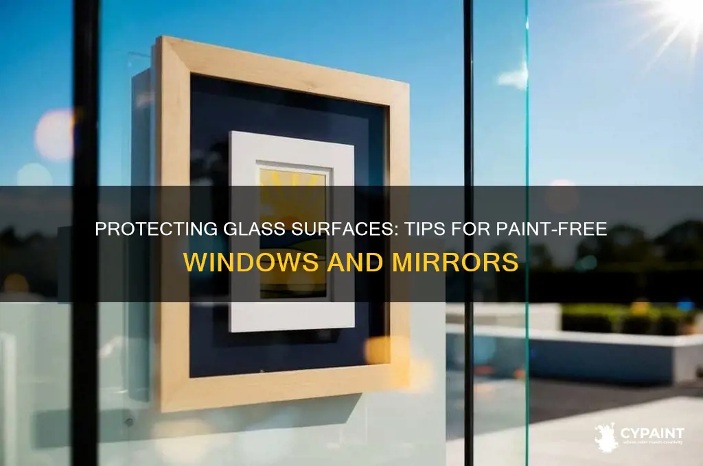 how to keep paint off glass when painting