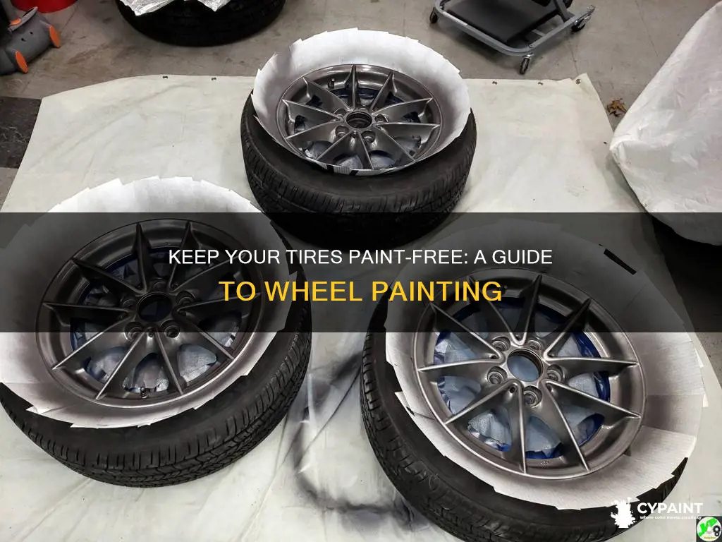 how to keep paint off tires when painting wheels